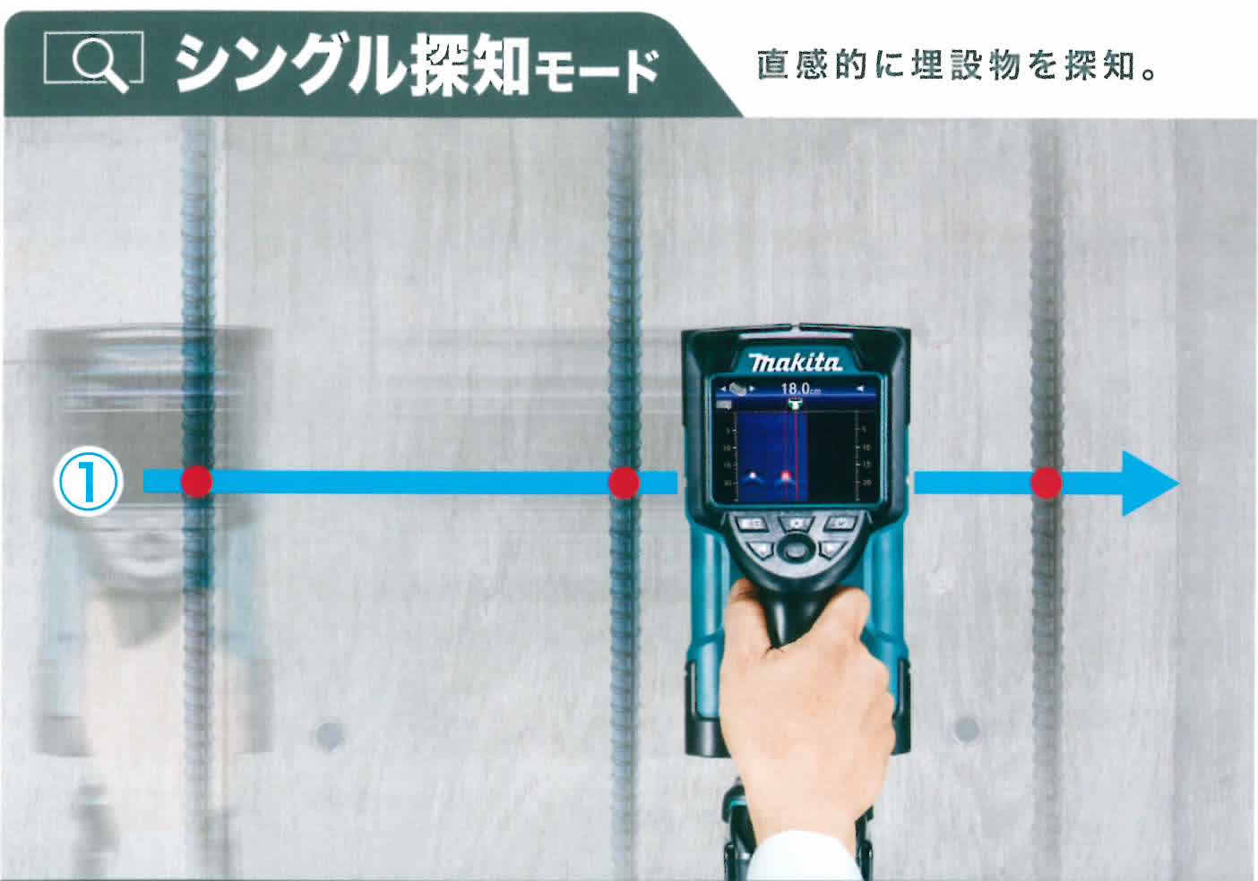 人気激安） Makita 充電式ウォールディテクタ WD180DZK