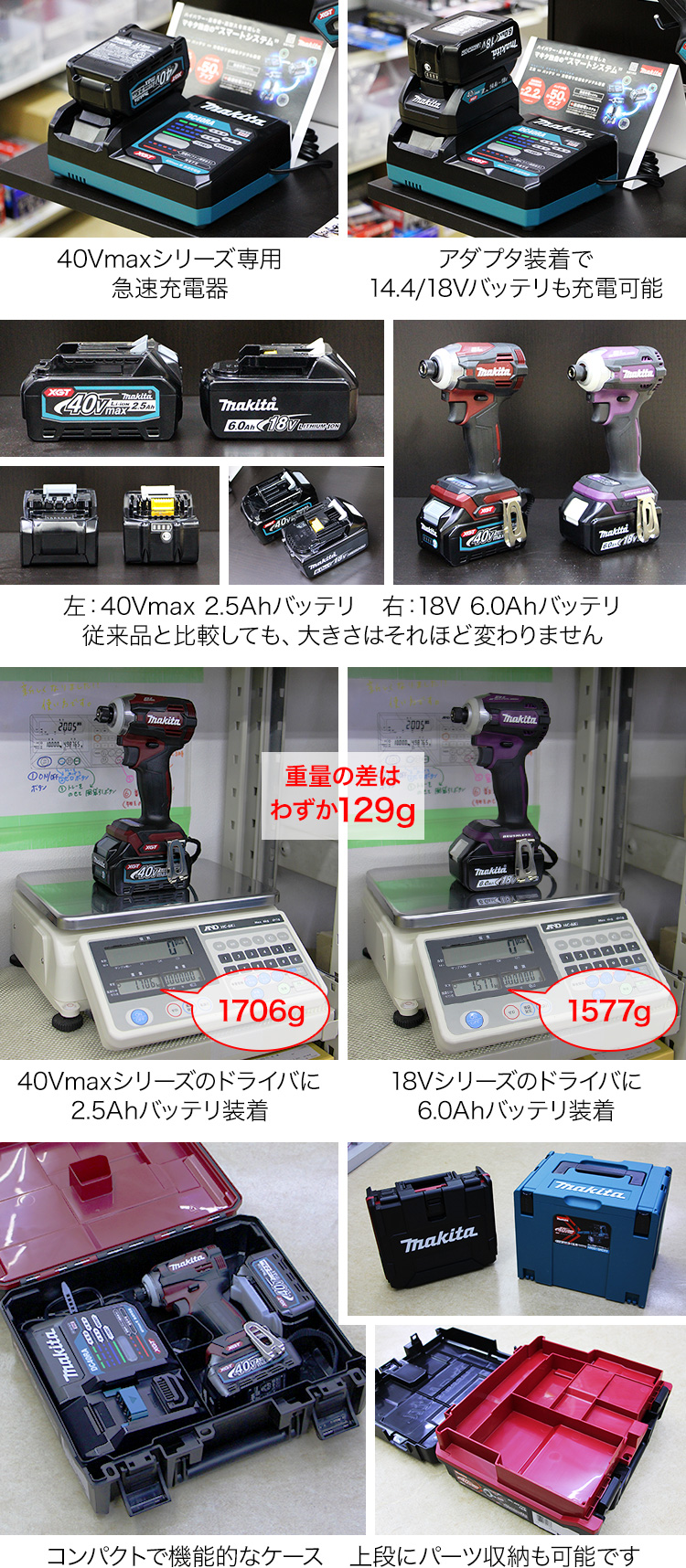 makita】マキタ電動工具 40Vmaxシリーズ各種取り揃え！ 神戸唯一の展示 